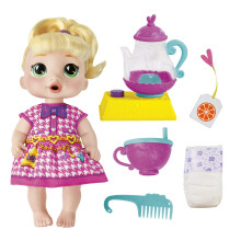 Baby Alive Bubbly Tea Party Lala Googoo Doll con accesorios de tetera cabello rubio 11 pulgadas juguetes para nias y nios de 3 aos y