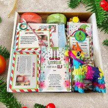2023 Elf Kit 24 Days of Christmas, Fun Elf Mischief Props, Elf Accessories Pack Xmas Countdown Activities Gift for Kids