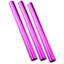 3 Stück Aluminumlegierungs-Relaisstöcke, Lila, 29cm Leichtathletik