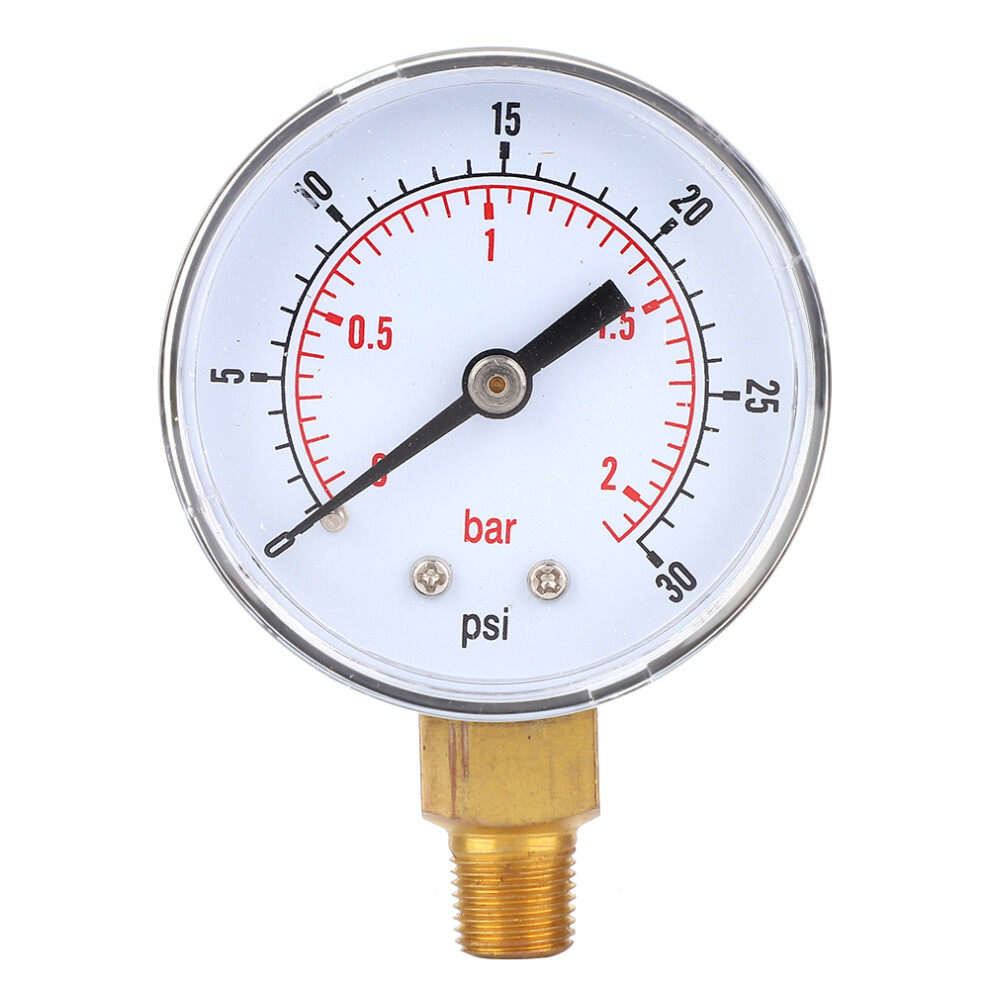 Pressure Gauge 50mm Dial 1/8 BSPT Bottom
