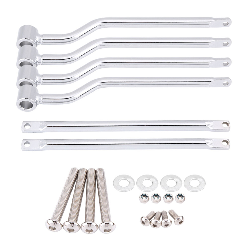 Motorcycle Saddlebag Support Bars Brackets Kit For Silver 8320539631950