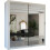 (100cm white) Chicago Sliding Double Mirror Door Wardrobe 3