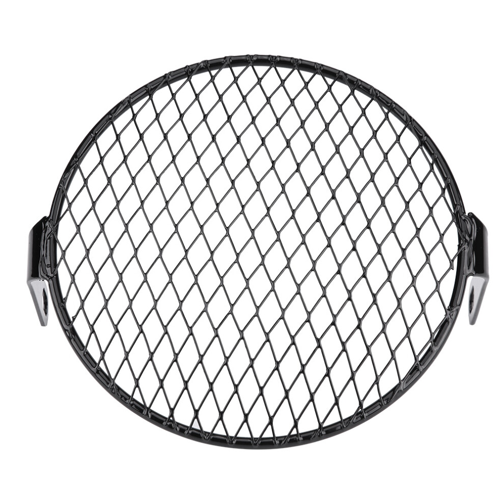 6.5In Motorcycle Side Mount Headlight Round Grill 8320539632247