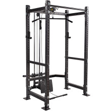 (206/60cm) GYM MASTER GM3 Weight Lifting Power Rack Squat Cage with Dual Cable System