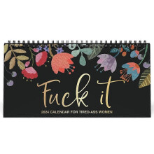 2025 F*ck It Desk Calendar for Tired-Ass Women/Here We Fucking Go Again Calendar Gift