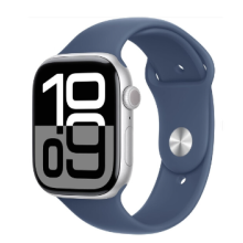 Apple Watch Series 10 42mm (GPS) (MWWM3, Silver Aluminium Denim Sport Band - M/L) - Refurbished