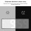 LED Mirror Alarm Clock USB Rechargeable Digital Table Clock Black & White 6