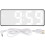 LED Mirror Alarm Clock USB Rechargeable Digital Table Clock Black & White 2