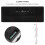 LED Mirror Alarm Clock USB Rechargeable Digital Table Clock Black & White 4
