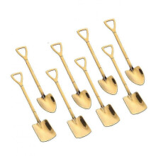 8 Pack Stainless Steel Ice Cream Scoop Coffee Latte Spoon Teaspoon Dessert Spoon Stirring Spoon Cutl