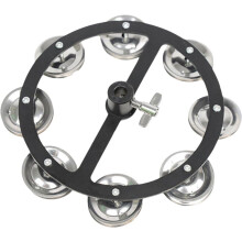 Hi-Hat Tambourine Jingles 1 Piece Silver Drum Cymbal Single Row Compatible with Drums for Enhanced Sound Quality