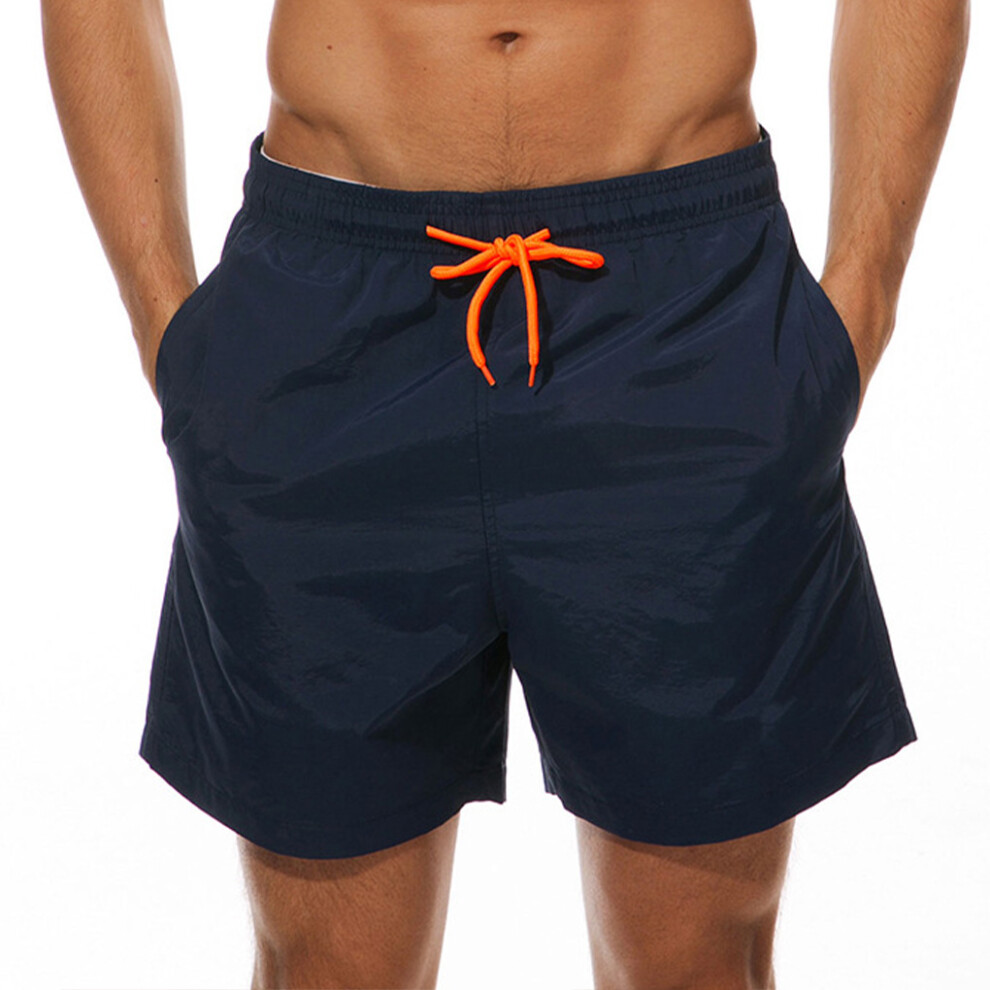 (Navy, 2XL) Men Beach Shorts Quick Dry Sports Bodybuilding Pants Sweatpants-image-OPC-PK92KTP-NEW