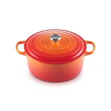 Le Creuset Enameled Cast Iron Signature Round Dutch Oven 9 qt. Flame