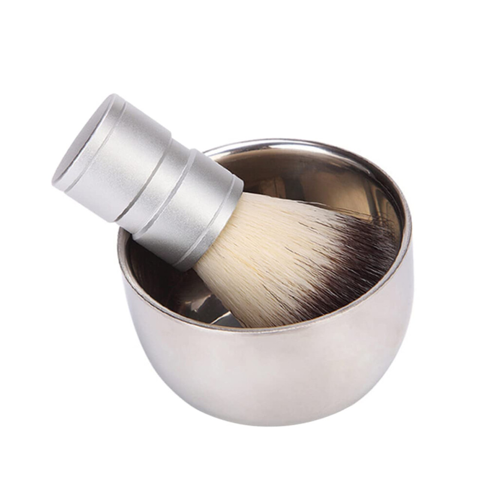 Men's Beard Brush - Antique Style Metal Hairdresser Brush for Cleaning Beards, Perfume Bottles, and Shaving Bowls