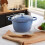 Crock-Pot Artisan Round Enameled Cast Iron Dutch Oven  5-Quart  Blue 5