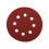 125mm Round Red Polishing Sanding Discs 8 Hole 3