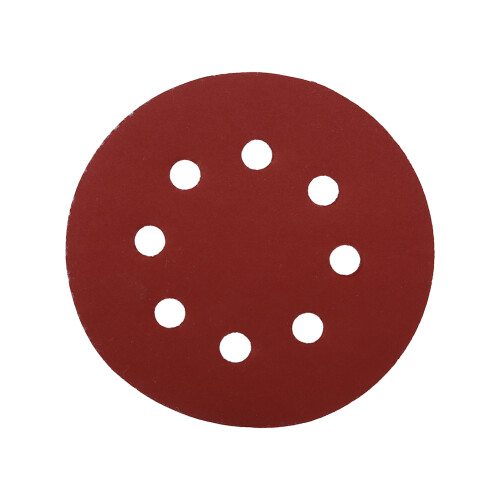 125mm Round Red Polishing Sanding Discs 8 Hole 2