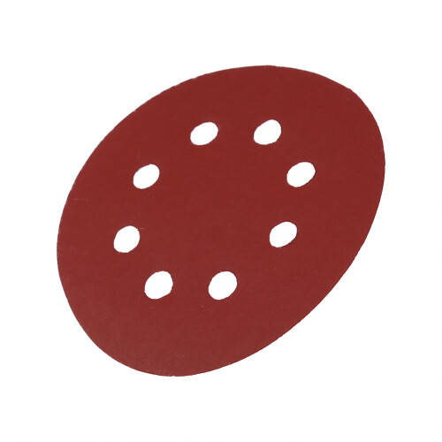 125mm Round Red Polishing Sanding Discs 8 Hole 1