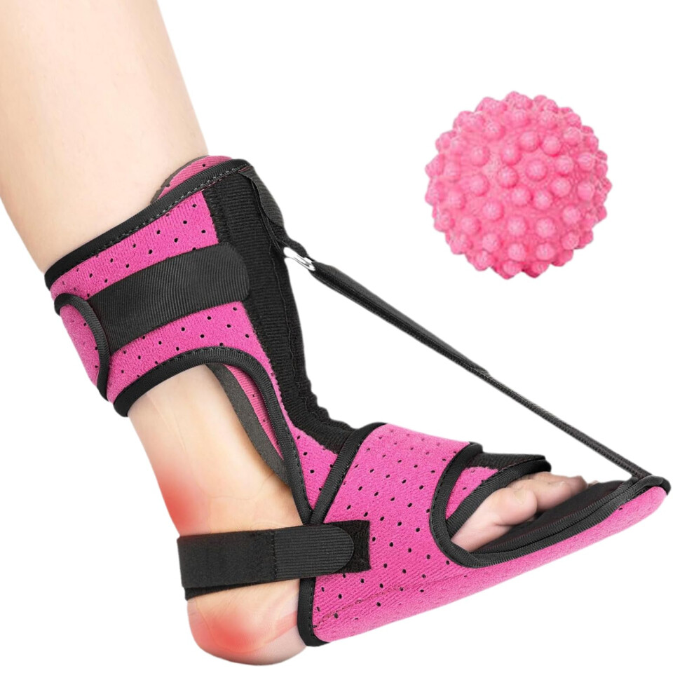 Footrest for Stabilization - Pain Relief & Comfort for Plantar Fasciitis, Orthopedic Support for Travel, Sports, Seniors, Pink