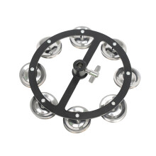 Hi Hat Tambourine Drum Cymbal with Single Row Bells for Parties – Durable Percussion Accessory for Musicians