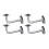 4Pcs Stainless Steel Wall Mount Staircase Handrail 2