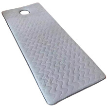 Memory Foam Massage Bed Mattress Topper Grey 180 x 60 cm with Face Hole 6 cm for Beauty and Spa Treatment