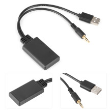Bluetooth 5.0 Empfänger Adapter USB + 3,5 mm Stereo Audio für Autoradiosprechersysteme