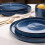famiware Star Dinner Plates for 6  10 inches Plate Set  Scratch Resistant  Stoneware Dinnerware  Kitchen Modern Rustic Serving Dishes  Nebulas Bl 5