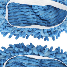 10 Stück Blau Chenille Mopp-Schuhputzer für Staub und Schmutz Entfernen auf dem Boden