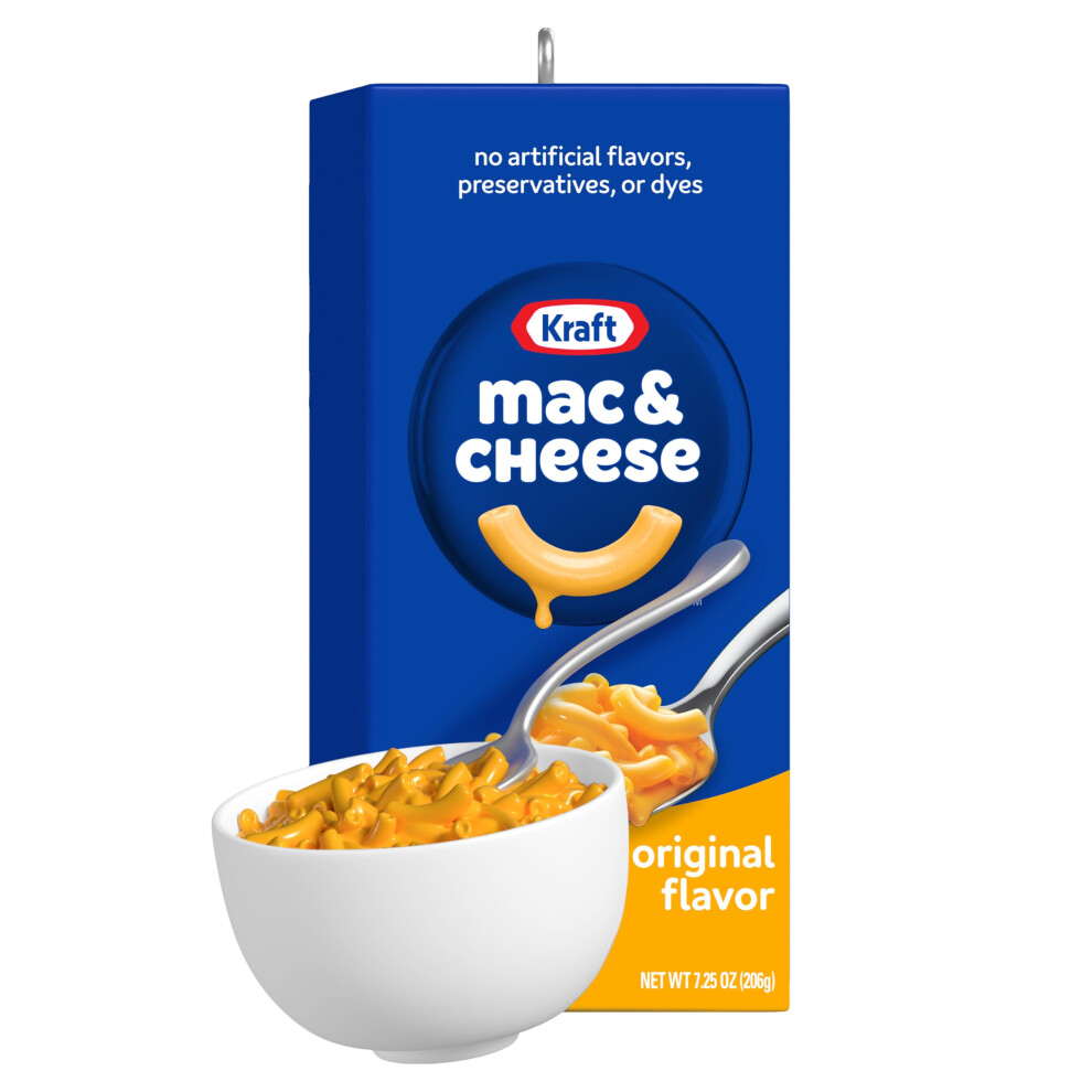 Hallmark Keepsake Christmas Ornament 2025 Kraft Mac & Cheese The Box Nostalgia Gifts Blue