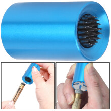 Billardpooltisch 2-in-1 Queue-Kopfform & -Schleifer - Blau