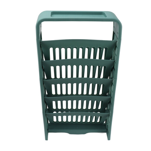 5 Tier Book Rack Large Capacity Compact Sturdy 2