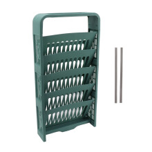 5 Tier Book Rack Large Capacity Compact Sturdy