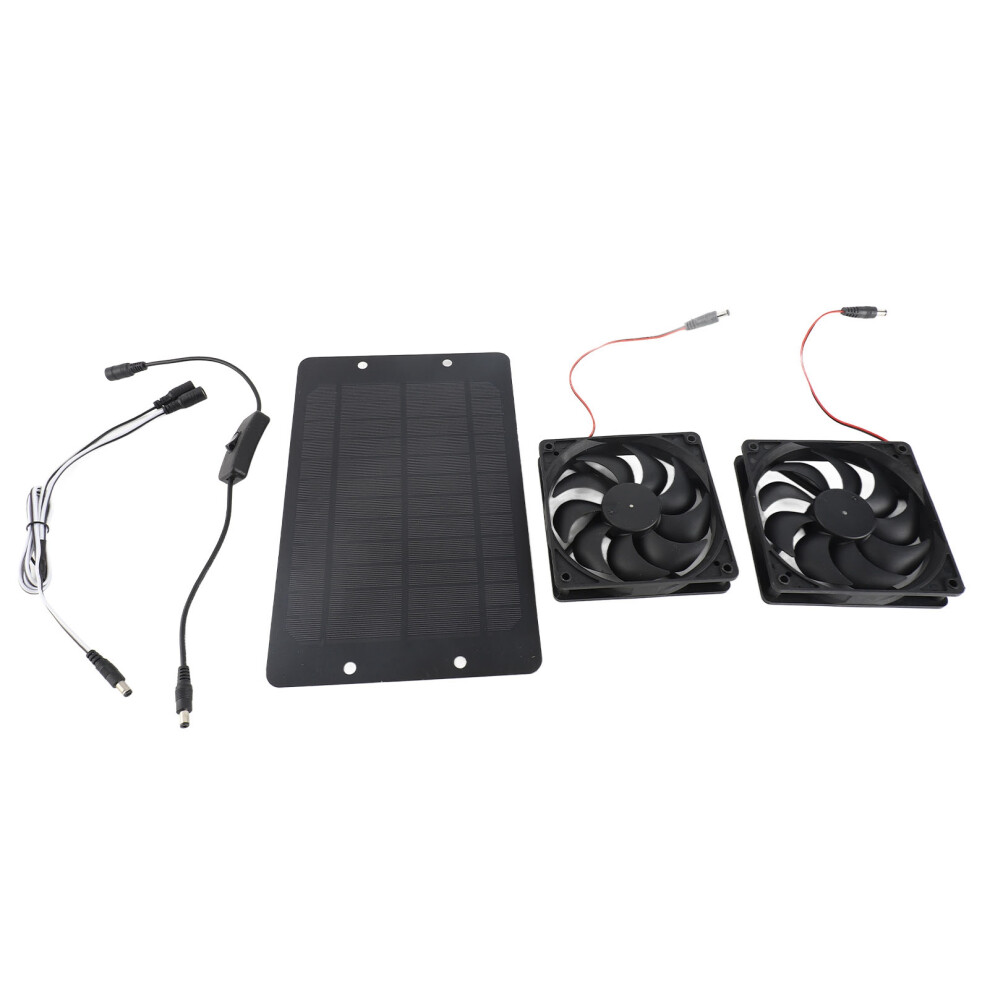 20W Solar Powered Dual Fan 12V Efficient Energy 8320539635927