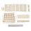 Classroom Deskside Bookshelf Large Capacity 6 Tier 1
