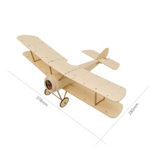 K06 Sopwith Pup RC Airplane Kit 378mm Wingspan Balsa Wood DIY Model