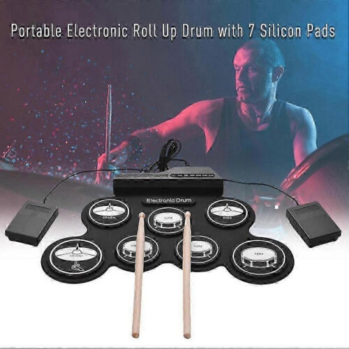 2025 Hand Rolled Electronic Drum Percussion Instrument Silicone USB Electronic Drum 1