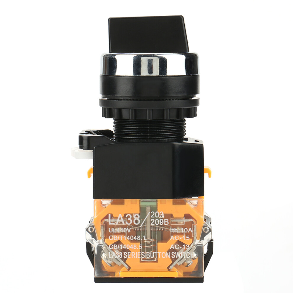 22mm 2 Position Auto Reset Selector Momentary