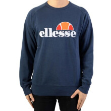 Felpa - ELLESSE - Collo rotondo Uni - Blu marino - Maniche lunghe - Uomo