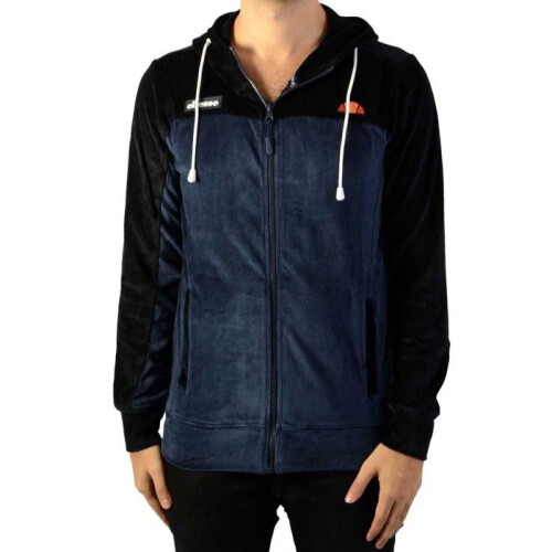 Ellesse Felpa con Zip e Cappuccio Ellesse - Nero/Marino