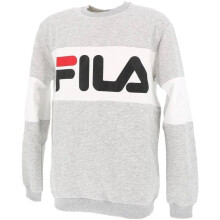 Sweat - FILA - Men Straight Blocked Crew - True Red Black - Manches longues - Coupe ajustée