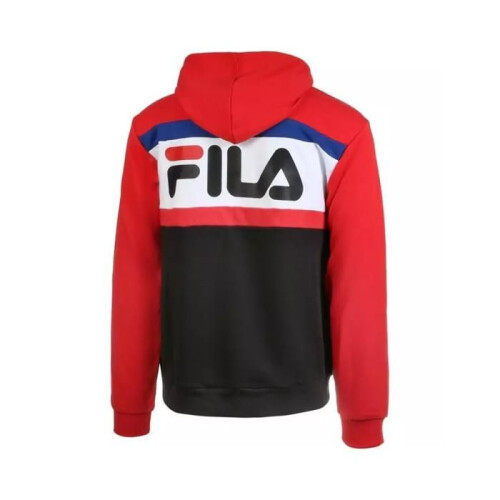 Fila Fila Radomir Kapuzenpullover - True Red-Schwarz-Hell 2