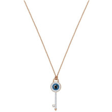 (Key necklace) Devil's Eye Lucky Palm Horseshoe Necklace for Women, Swarovski Element Crystal Collarbone chain for women.