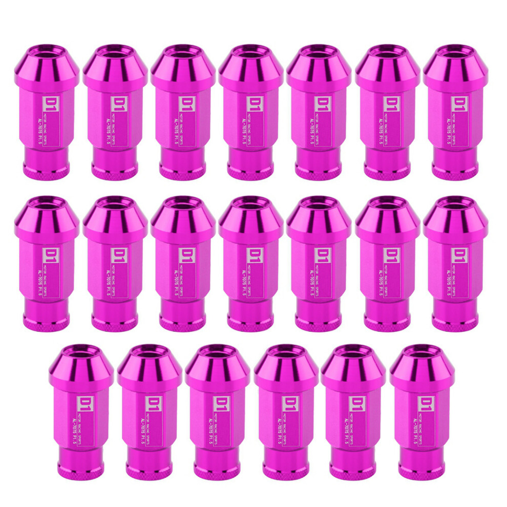 Car Tire Screw Racing Wheel Aluminum Nut M12x1.5 Purple 8320539637624