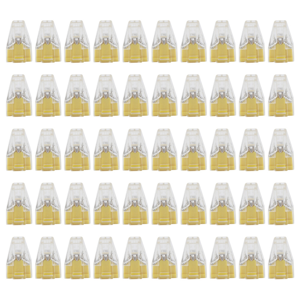 50Pcs Wire Connector NonTwist Pushin Quick Connect