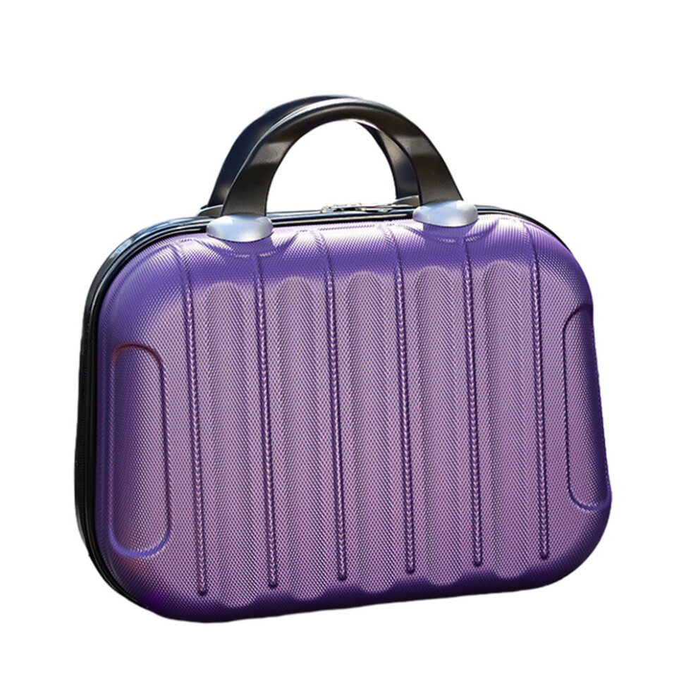 Purple (Purple) Makeup Organizer Travel Toiletry Box Cosmetic Case Large Capacity Bag