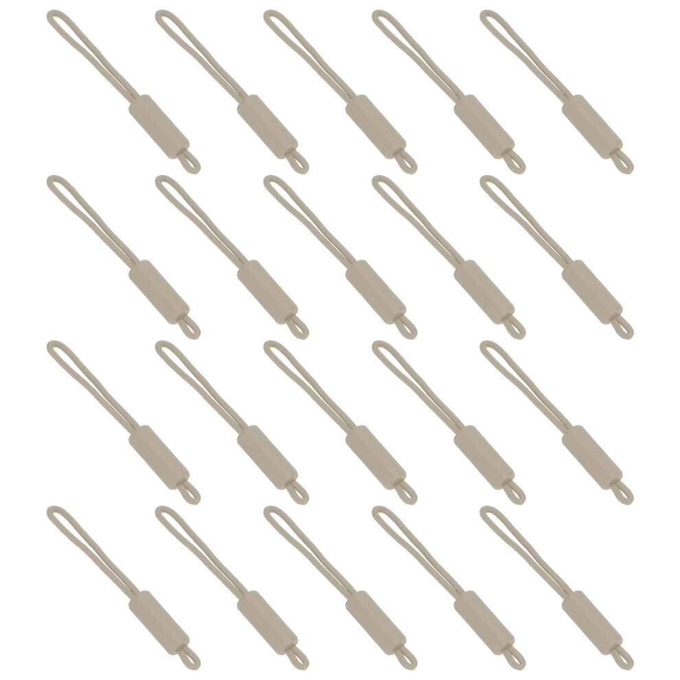 Replacement Zipper Pull Rope 20 Pack Nylon Handle Sliders For Luggage Tent Backpack Handbag Purse Khaki Light Purple 6482260326443