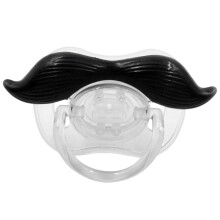 Funny Dummy Beard Pacifier for 0-6 Months, Cute Baby Moustache Soothing Dummy for Newborns, BPA-Free Silicone