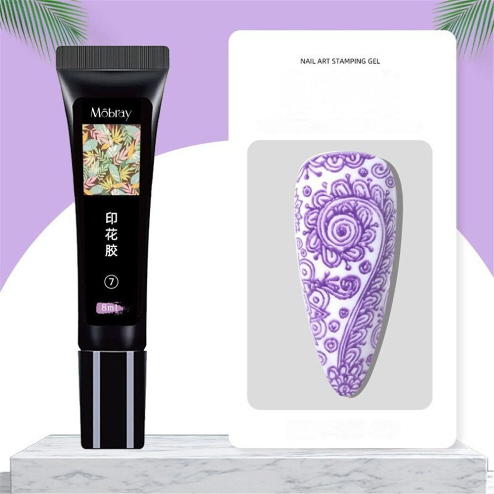 (Type#7) Mobray New Nail Art Printing Glue Environmentally Friendly Durable Waterproof-image-OPC-PK95FPC-NEW