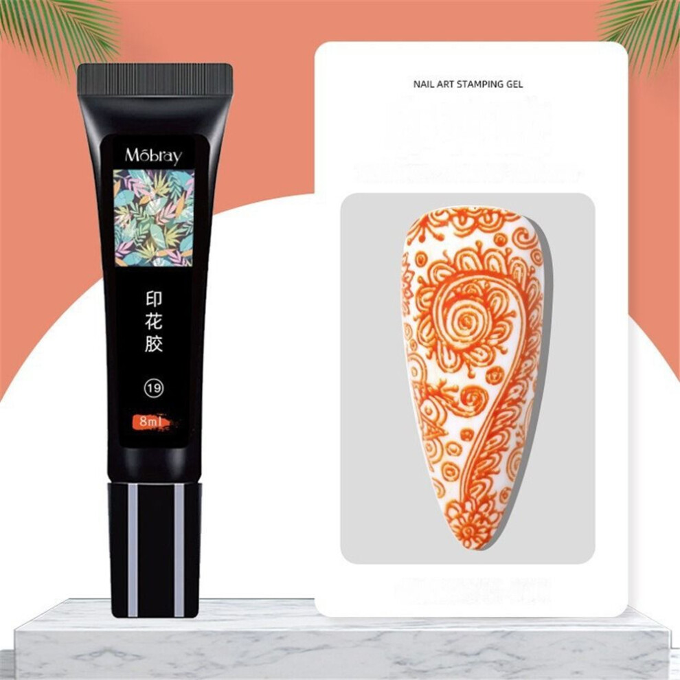 (Type#19) Mobray New Nail Art Printing Glue Environmentally Friendly Durable Waterproof-image-OPC-PK95FQ2-NEW
